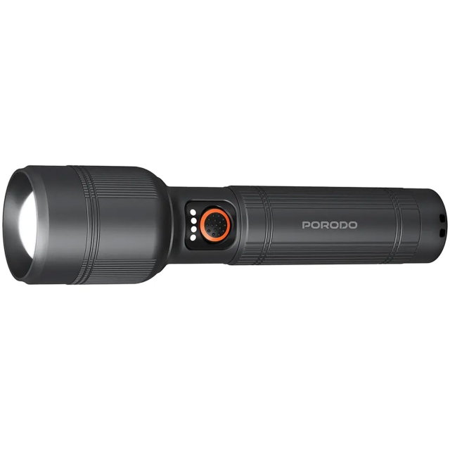 چراغ قوه دستی پورودو Porodo مدل PDFL5101GY روشنایی ۱۲۰۰ لومن