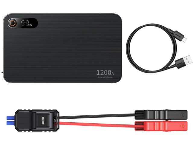 پاوربانک 12000 و جامپ استارتر خودرو بیسوس Baseus Super Energy Pro+ Jump Starter 1200A BS-CH004-2 C00245700111-001