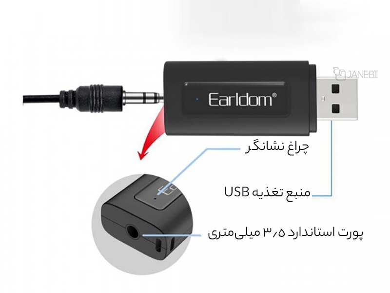 دانگل بلوتوث یو اس بی ارلدام ET-M72