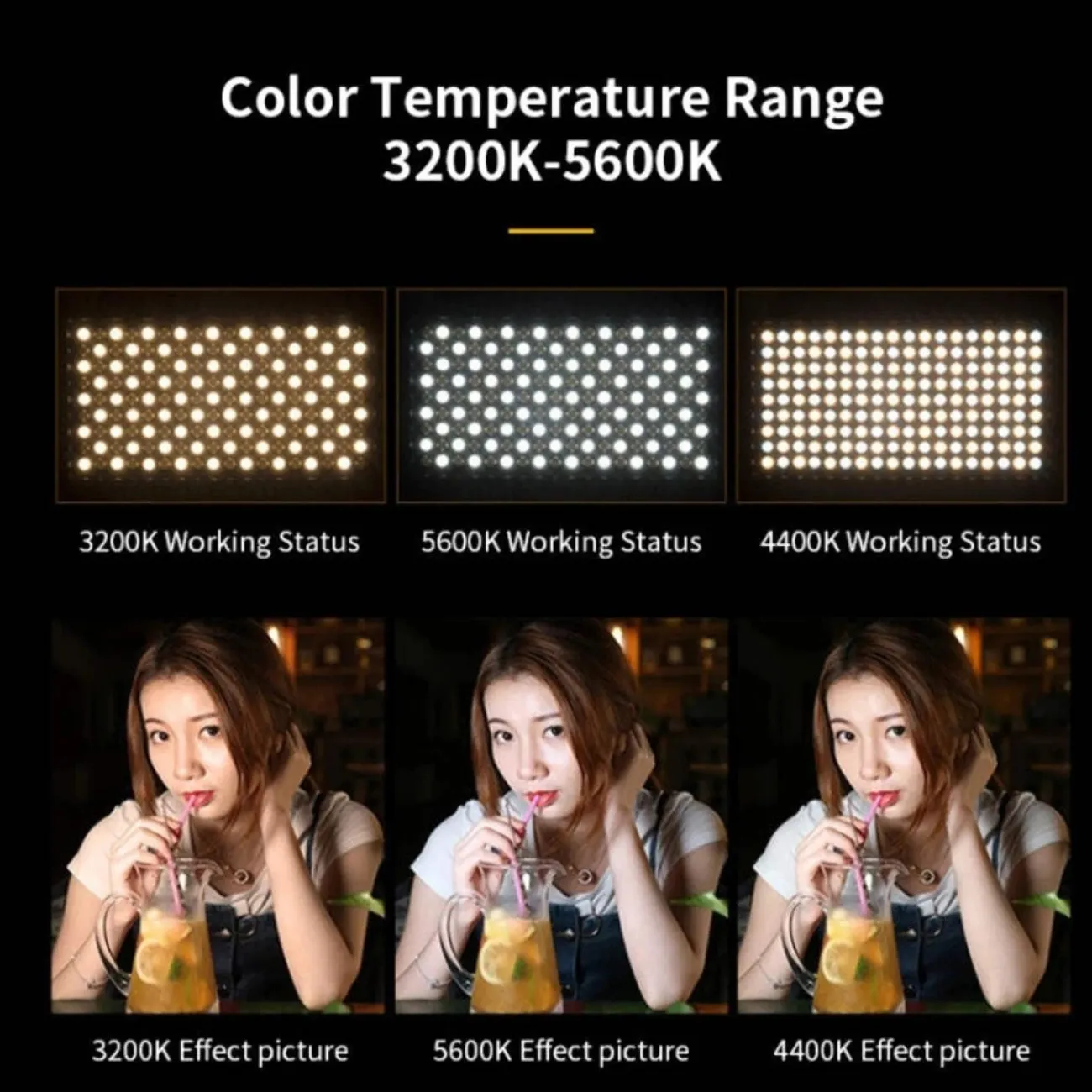 پنل نور ثابت LED مدل E900 با دمای رنگ قابل تنظیم