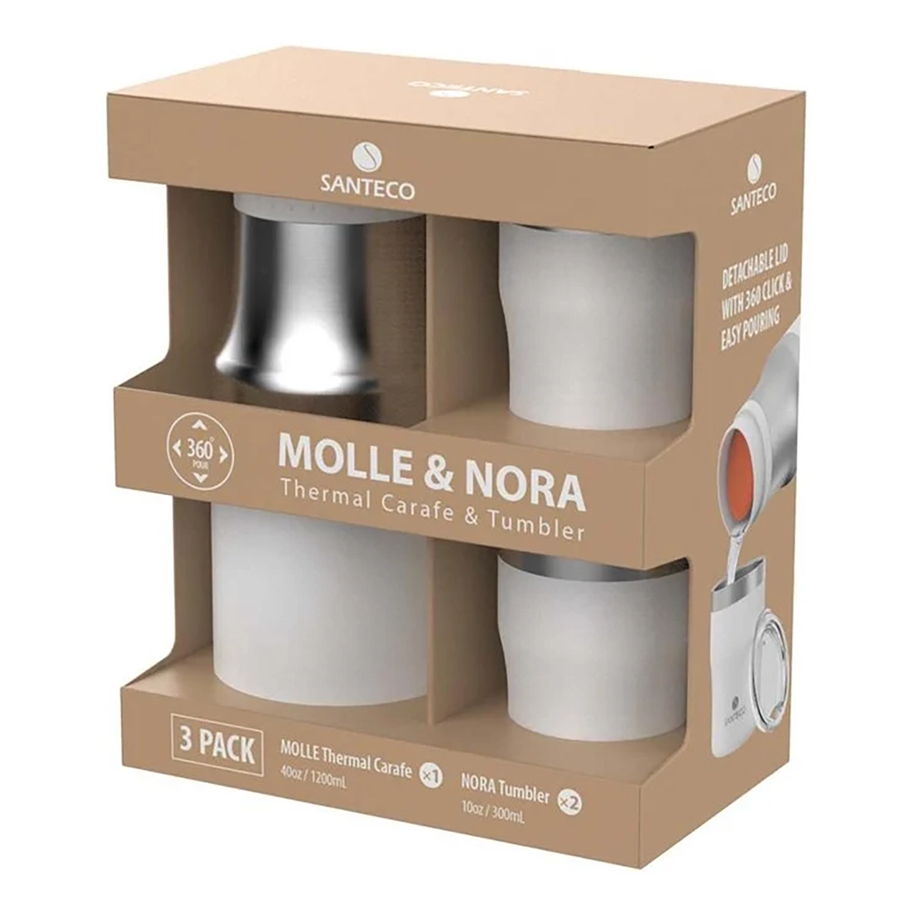 ست فلاسک و لیوان سانتکو مدل Molle ظرفیت 1200 میلی لیتر