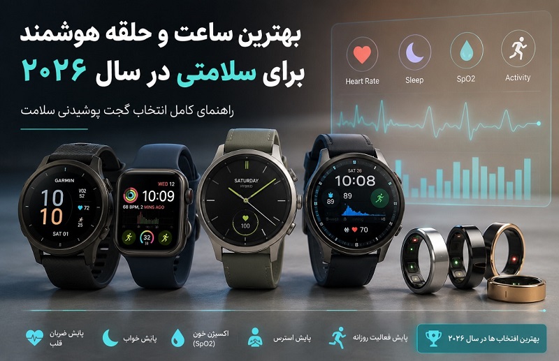 بهترین ساعت و حلقه هوشمند برای سلامتی در سال ۲۰۲۶